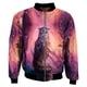 thumbnail image 2 of Chaqueta de primavera y otoño para hombre y mujer, con estampado 3D de animales y cremallera, chándal unisex, informal, con cremallera, ropa de abrigo con estampado de calidad, 2 of 4