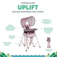 thumbnail image 5 of Go With Me Uplift Deluxe Portable High Chair with Canopy - Canyon Rose (Unisex), 5 of 9