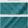 thumbnail image 2 of Soimoi Blue Cotton Poplin Fabric Lemon Slice Vegetable Print Fabric by Yard 42 Inch Wide, 2 of 7
