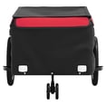 thumbnail image 3 of vidaXL Bike Trailer Black and Red 45 kg Iron, 3 of 5