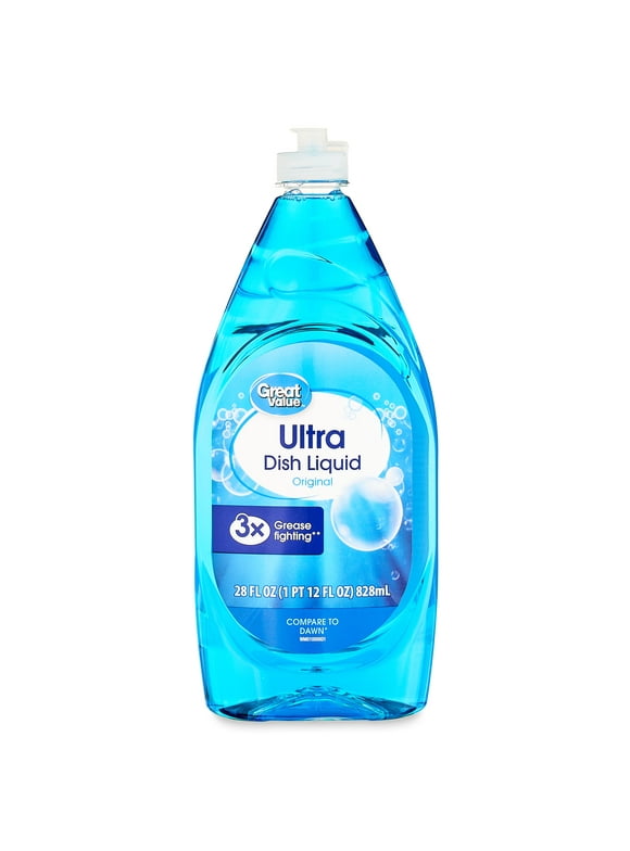 Great Value Ultra Dish Liquid, Original, 28 fl oz