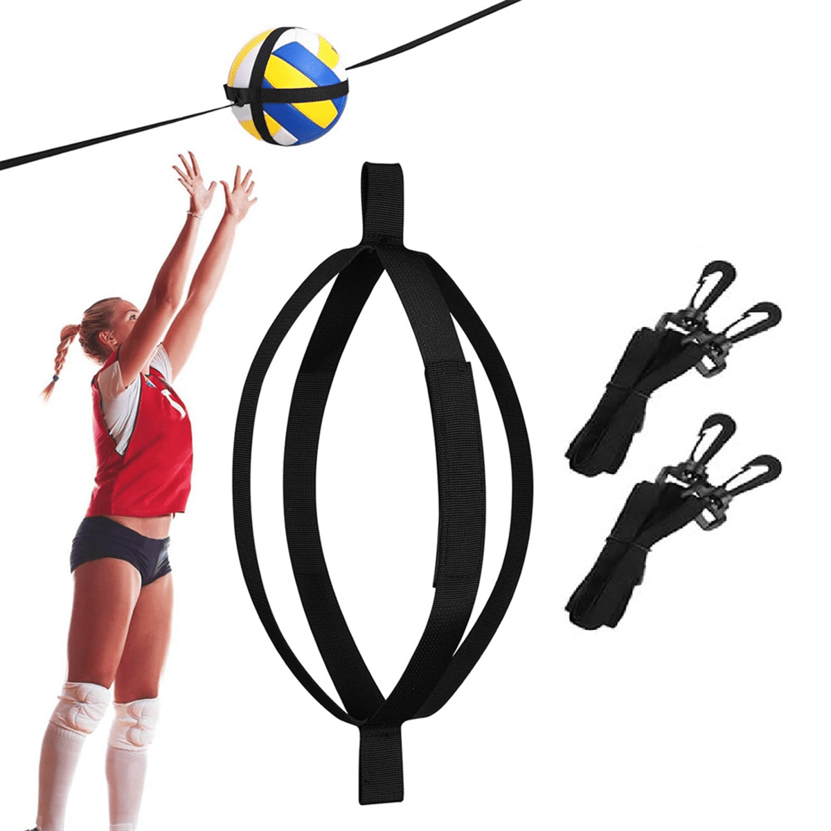 Lyanny Volleyball-Trainingsgerät – Verstellbarer Schlagtrainer Mit Großem Haken, Kompakt & Tragbar – Für Aufschlag, Angriff & Präzision – Für Halle, Garten & Trainingszentrum Lyanny Volleyball-Trainingsgerät – Verstellbarer Schlagtrainer Mit Großem Haken, Kompakt & Tragbar – Für Aufschlag, Angriff & Präzision – Für Halle, Garten & Trainingszentrum