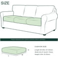 thumbnail image 3 of CHUN YI Spandex Stretch Couch Cushion Covers Sofa Seat Slipcovers,3PC,Orange, 3 of 6