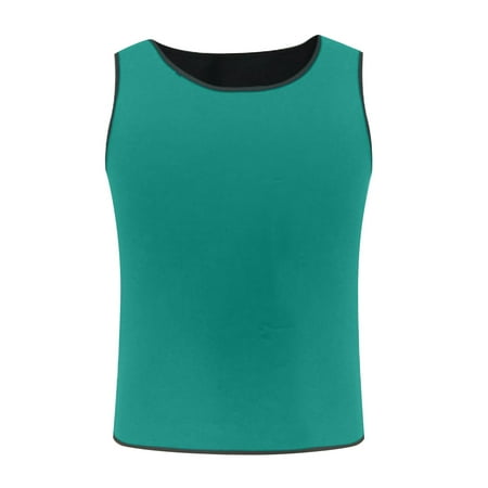 

wendunide underwear women Men Sports Sweat Shapewear Chest Support Abdomen Body Shaper Vest Top Shapers Green XXL