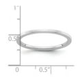 thumbnail image 2 of 10kw 1.2mm Flat Stackable Band Ring Size 4.5 Stackable Ring for Women and Men - 1.0 Grams, 2 of 2