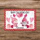 thumbnail image 2 of Feliz Día de San Valentín, Lindos Gnomos con Corazón, Letreros Metálicos Vintage, Letrero Decorativo de Metal, Póster Metálico de 8x12, 2 of 3