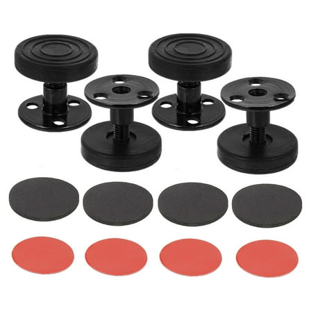 HEMOTON  Bed Frame Anti-shake Tool Threaded Stabilizer Stoppers Headboard Black