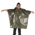 thumbnail image 1 of Imperméable Thermique d'Urgence avec Capuche Camping Réutilisable Isolation Froide Vêtements de Pluie d'Urgence, 1 of 8