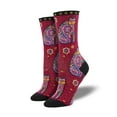 thumbnail image 2 of Socksmith Chaussettes Graphiques Merci Chat Laurel Burch pour Dames, 2 of 2