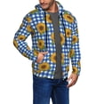 thumbnail image 3 of Zip Up Hoodies for Men - Sunflowers Square Long Sleeve Comfrt Men'S Fashion Hoodies & Sweatshirts, Jackets for Men Hoodies Pullover Clothing Clothes with Pouch, 3 of 5