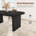 thumbnail image 4 of Oval Dining Table for 6-8 People, Long Large Kitchen Table with Thick Sturdy Wooden Base, Farmhouse Dining Room Table for for Kitchen, Living Room, Office, 4 of 6