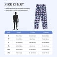 thumbnail image 4 of Logiee Blue Skull Flower Print Pajama Pants for Men,Men’s Pajama Bottoms,Mens PJ Pants with Pockets & Button Fly-X-Large, 4 of 6