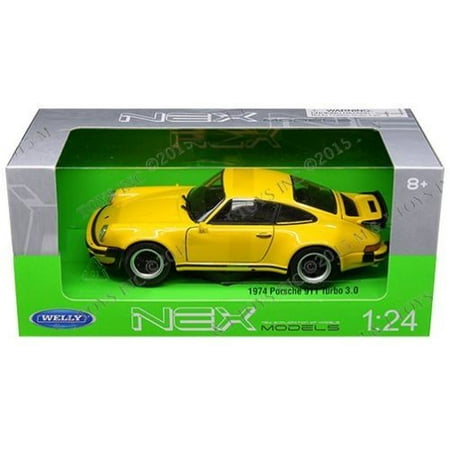 1974 Porsche 911 Oil - WELLY 1:24 W/B 1974 PORSCHE 911 TURBO 3.0 DIECAST CAR MODEL 24043W-YL