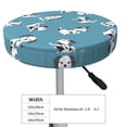 thumbnail image 2 of Cute Dog Puppy Dalmatian Round Bar Stool Seat Covers, Elastic Round Chair Cover Stool Seat Slipcover Bar Stool Cushions Round Pad for 12-14 inch, 2 of 5