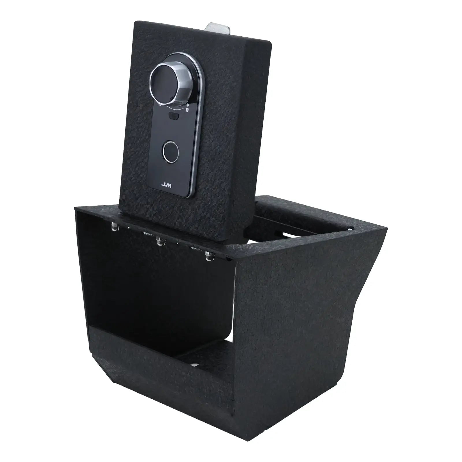 Center Console Gun Safe Vault - WASAI Console Lock Box Compatible with 2019-2024 BMW X5, 2020-2024 BMW X6, 2019-2024 BMW X7, Fingerprint Lock with Key.