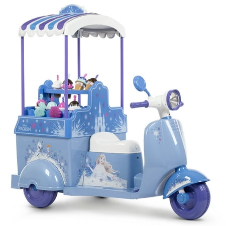 Huffy 6V Disney Frozen Ice Cream Kart Ride-on, Ages 3-7, Kids, Purple