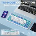thumbnail image 3 of CORBOBO LINGBAO K75 Teclado Mecánico Inalámbrico RGB 75%, 3 of 9