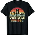 thumbnail image 2 of 1983 shirt. Vintage birthday gift, funny music, tech humor T-shirt, 2 of 3