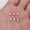 Pink, variant on 300 Pcs Multicolor Alloy Enamel Moon Charms Pendant 8x5MM Diy Making D20281-Yellow