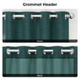 thumbnail image 6 of HPD Half Price Drapes Focal Green Grommet Faux Linen Room Darkening Curtains for Bedroom & Living Room Curtains (1 Panel), Door & Window Curtains 96 inches long, Grommet Curtains & drapes, 50W X 96L, 6 of 9