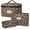Khaki leopard print, variant on Soda Candy Makeup Bag Large Quilted Cosmetic Bag Floral Make up Bag for Women Cute Cotton Makeup Bag Set Travel Toiletry Organizer Bag, Blue White