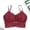 11-Wine, variant on YWDJ Comfort Bras for Women Pullover Bras No Underwire Sleep Bras Spaghetti Straps Full Coverage Push up Wrap Comfy Bras Padded Plus Size Lace Comfort Bras Solid Lounge Bras Pink One Size