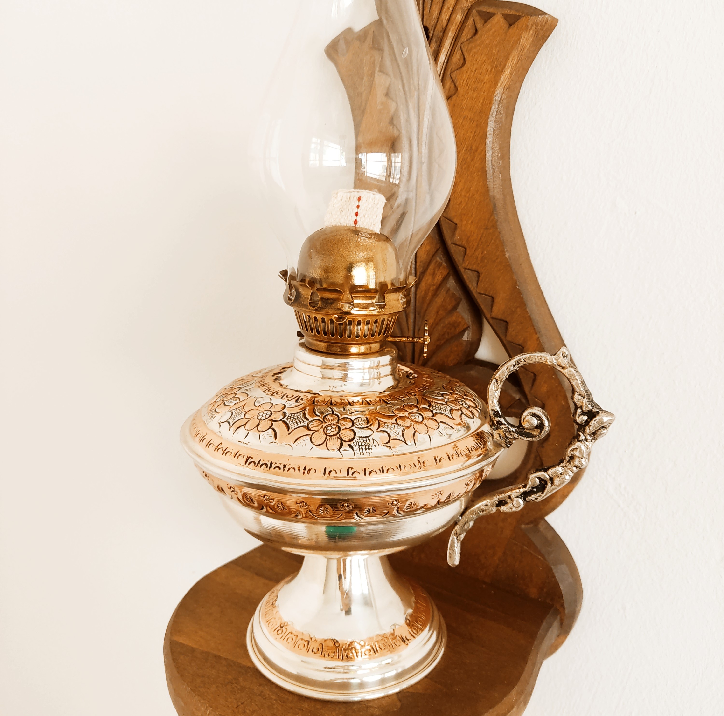Kerosene Lamp, Handmade Vintage Oil Lamp, Oil Lamp, Copper Oil Lamp, Copper Oil Lamp