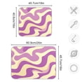 thumbnail image 3 of Dish Drying Mat Kitchen Pad Large Counter Absorbent Dish Mats Drainer Light Purple Cream Flowing, 3 of 8