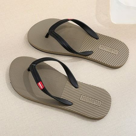 

Flip flops men s summer non-slip durable wear-resistant outdoor high-grade beach shoes slippers New flip-flops