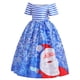 thumbnail image 1 of Vestido hinchado para niña, vestido estampado navideño europeo y americano, vestido infantil para espectáculo navideño, 1 of 6