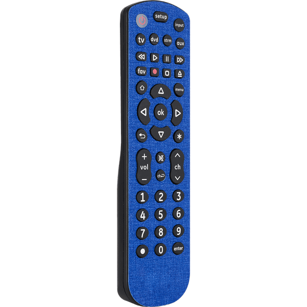 GE 4Device Universal Remote Control Soft Touch Cobalt Blue Walmart