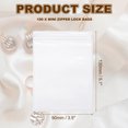thumbnail image 2 of Uxcell Small Plastic Bags, 100Pcs Clear Zipper Lock Jewelry Bag Self Seal Packing Pouch, Transparent (3.5x5.1"), 2 of 6