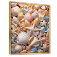 thumbnail image 2 of Designart "Realistic Treasures in a Seashell" Animals Floater Framed Canvas Print, 2 of 7