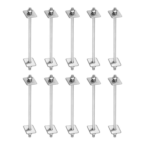 10 Pack M5x110mm 304 Stainless Steel Double End Threaded Stud Screws Set