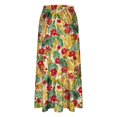 thumbnail image 5 of Arlun Bohemian Long Skirts for Women Elastic High Waist Floral Pleated A-Line Maxi Skirts 2026 Trendy Beach Vacation Outfit Loose Lightweight Flowy Summer Skirt with Pockets 13-Yellow XL, 5 of 6