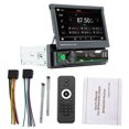 thumbnail image 1 of Riwesomey MP5 para coche de 7 pulgadas, manos libres, compatible con Bluetooth, 5,1, 800x480pix, Control del volante, Radio reiniciable USB Dual, Combinaciones de reproductor de DVD/TV para coche Riwesomey VI017138-00B, 1 of 6