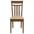 thumbnail image 5 of Liandra Chestnut 5-Piece Dining Set - 48" Wood Table & 4 Upholstered Chairs, Seats 4, Rectangular, for Dining Room. Asian Hardwood., 5 of 16
