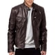 thumbnail image 1 of Mens Faux Leather Rider Biker Jackets Retro Outwear Coats Zip Moto Jackets, 1 of 8