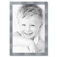 thumbnail image 2 of ArtToFrames 25" x 37" Light Silver Picture Frame, 25x37 inch Silver Wood Poster Frame (WOM-4827), 2 of 7