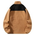 thumbnail image 5 of gyLJF Men's Color-blocked Fleece Jacket Stand-up Collar Fleece Hoodie Full-zipper Warm Long Sleeve Top with Zipper Pockets, 5 of 7