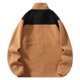 thumbnail image 5 of pstuiky camisas de hombre de manga larga, Sudadera con capucha de forro polar personalizada de invierno para hombre, con cuello alto, cálida, holgada, con bloques de color y manga larga. l, 5 of 9