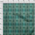 thumbnail image 3 of oneOone Jersey de Coton Vert Mer Tissu Africain Aztèque Aquarelle Matière de Robe Tissu Imprimé Tissu au Mètre 58 Pouces de Large, 3 of 4