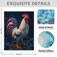 thumbnail image 3 of Diamond Art Kits for Adults - 5d Rooster Patriotic Blue Red Feathers Diamond Painting for Adults, Diamond Art for Adults Beginners, Diamond Painting Kits for Adults for Home Wall Decor, 3 of 7