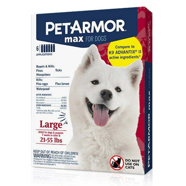 PetArmor Max Flea, Tick and Mosquito Prevention for Large Dogs (21 to