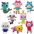 thumbnail image 2 of Newest Gabby Dollhouse Plush Toy Mercat Cartoon Stuffed Animals Smiling Cat Car Cat Hug Gabby Girl Dolls Birthday Gifts For Kids, 2 of 5