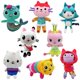 thumbnail image 2 of Newest Gabby Dollhouse Plush Toy Mercat Cartoon Stuffed Animals Smiling Cat Car Cat Hug Gabby Girl Dolls Birthday Gifts For Kids, 2 of 5