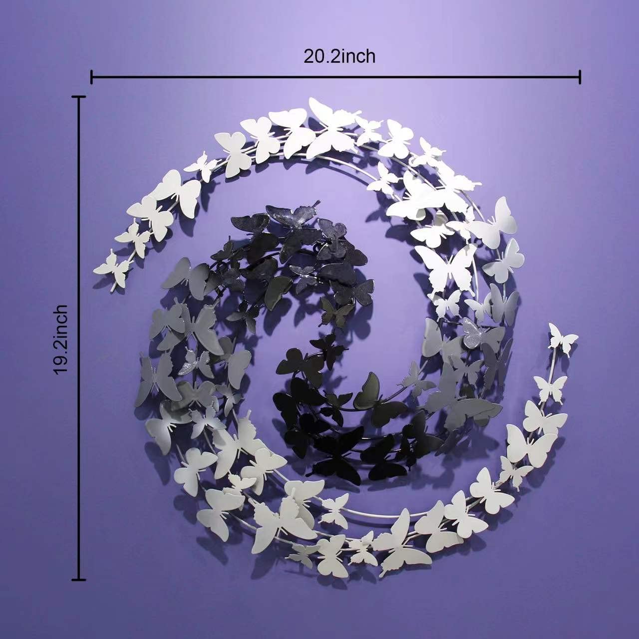 Topnew Metal Butterfly Kiss Wall Decor Indoor Metal Art Hanging