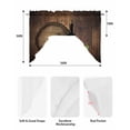 thumbnail image 6 of Red Wine Swag Valances for Windows, Grapes Farmhouse Wooden Grain Country Swag Curtains for Kitchen, Living Room, Small Window Treatments Drapes Curtains for Cafe, Bathroom, Bedroom, 56"x36", 6 of 6