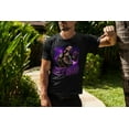 thumbnail image 2 of Jey Uso Purple Lightning Mens Black T-shirt, 2 of 4