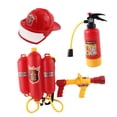 thumbnail image 4 of Juego de juguetes de agua con pulverizador de bomberos para niños, regalos para niños, bombero 3 piezas, 4 of 9